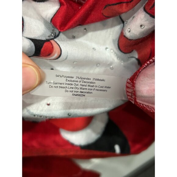 Onque Casual Red Santa Claus Long Sleeve Christmas Sweatshirt Sz XL - Picture 7 of 8